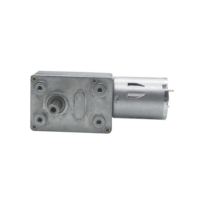 JGY370 high torque motor self-locking power wheel turbine worm 24v DC gear motor 12V low speed motor