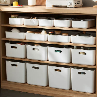 Sundries Storage Box Desktop Cosmetic Organizer Dormitory Storage Kitchen Multifunctional Storage Basket Wardrobe Clothes Box