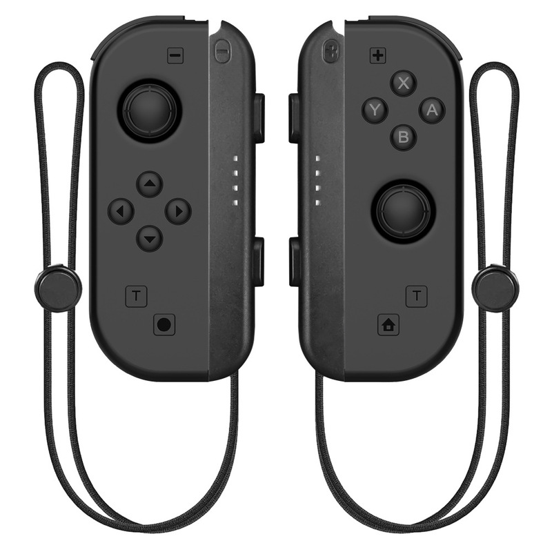 Bluetooth ワイヤレスゲームコントローラー左右ハンドルウェイクアップ機能ロープ任天堂スイッチ Joy-con|undefined