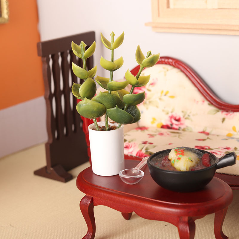 Miniature model plant green plant pot mini Model 1:12 points doll house ob11 bjd play house scene