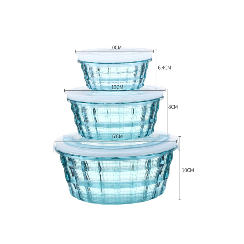 Plastic Fresh-keeping Box 3-piece Set Hot Sale Kitchen Storage Box Set Household Cereals Sorting Box Combination Spot
