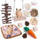Summary Cross-border Hamster Toy suit Pet Rabbit Dutch Pig Parrot Play Molar Wooden Supplies Combination
