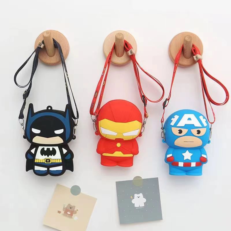 Children's small shoulder bag children's silicone mobile phone bag adult clothing store accessories bag boys and girls small backpack