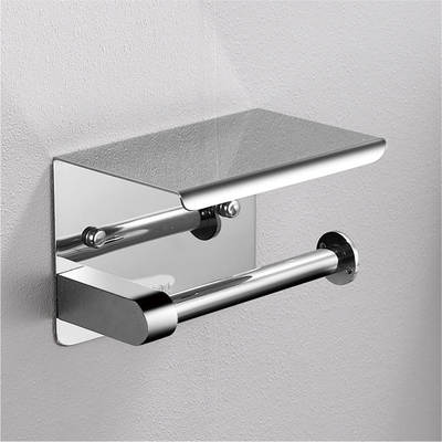 304 stainless steel tissue holder toilet roll paper holder toilet toilet paper holder non-perforated bathroom storage rack toilet paper holder