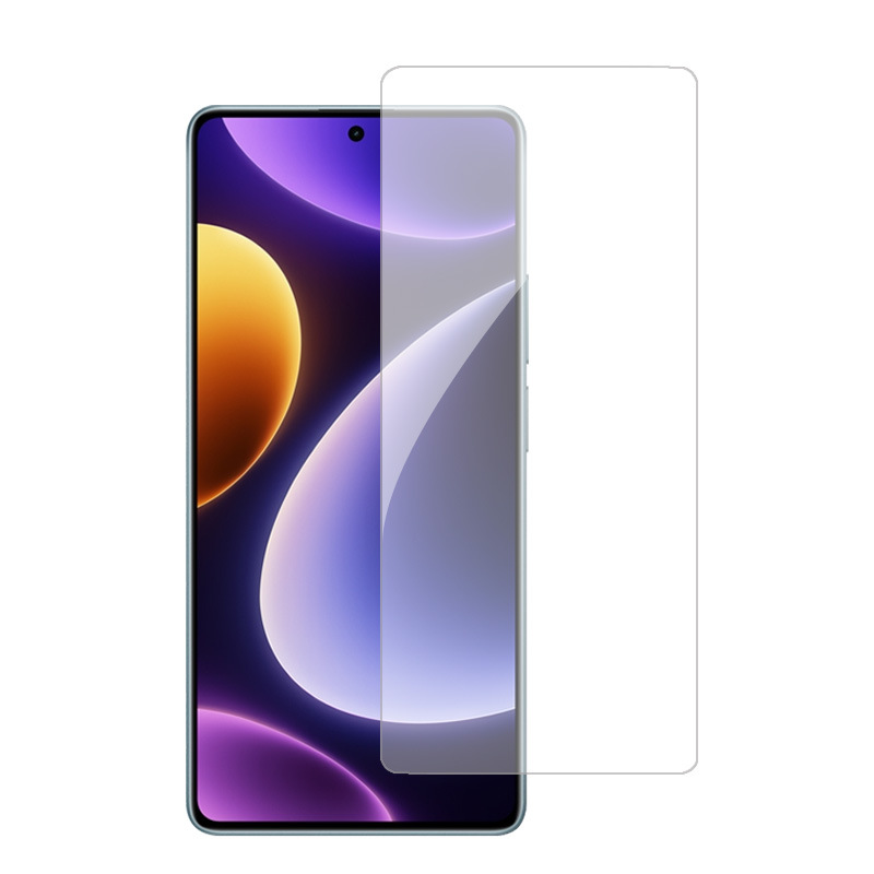 Applicable red mi Note12T Pro tempered film electroplating transparent POCO F5 two strong high aluminum silk screen protection film