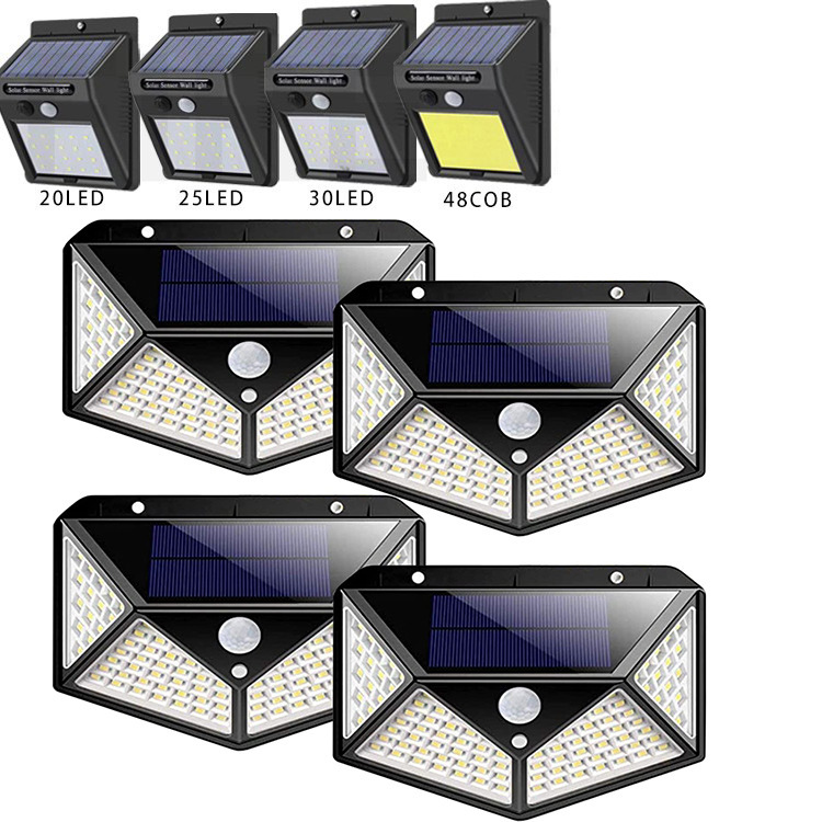 LED solar human body induction wall lamp rural solar street lamp outdoor waterproof landscape courtyard solar lamp