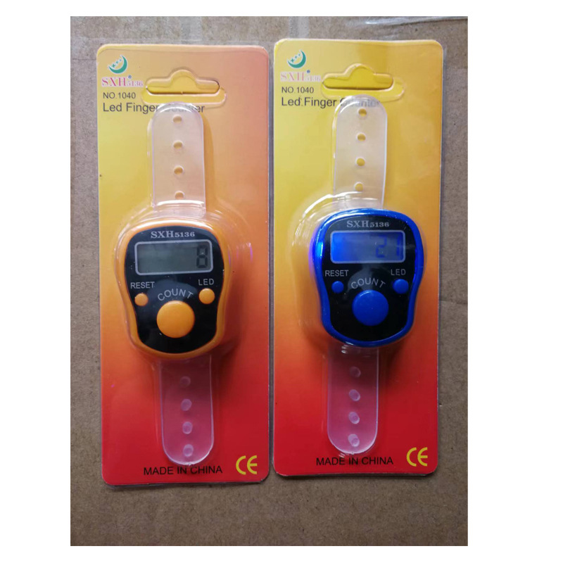LED finger counting counter electronic digital display counter counting device multi-color optional with luminous