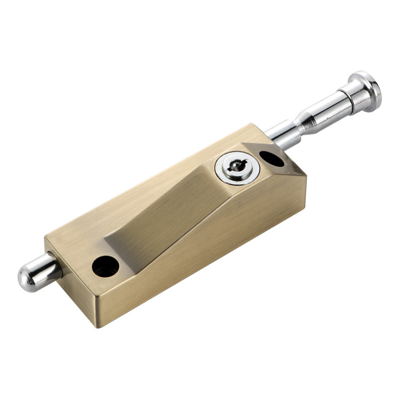 Rotating door lock plug bolt lock spring bolt open zinc alloy bolt revolving door ground lock iron door ground bolt