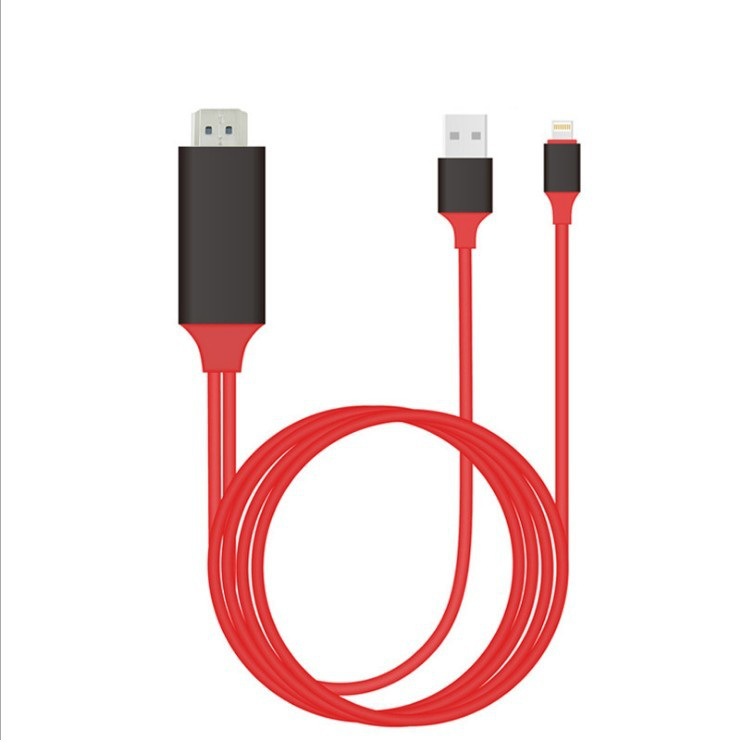 Suitable for Apple mobile phone connecting TV ipad conversion projection line MHL transmission HD hdmi same screen audio and video cable