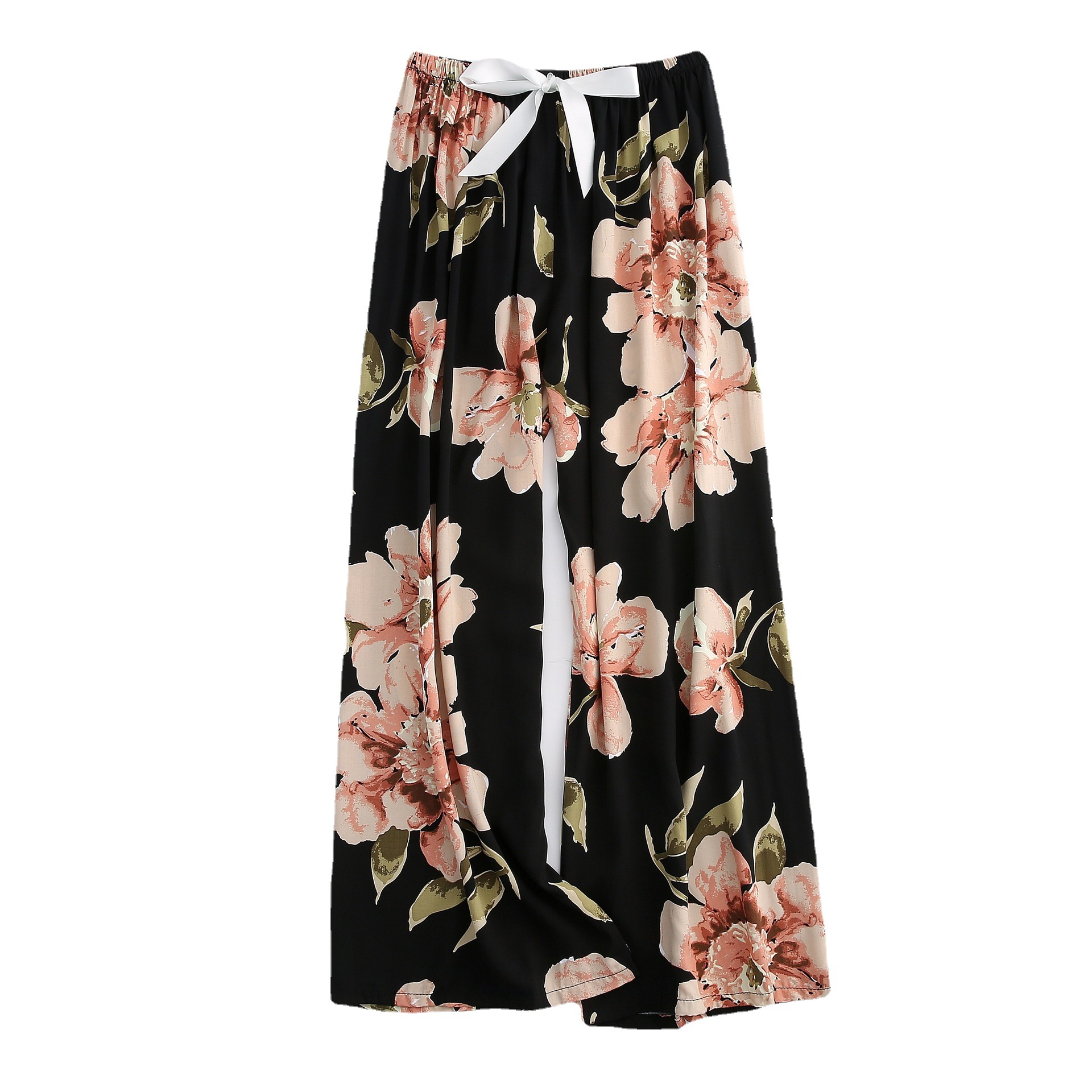 Pantaloni da pigiama in cotone e seta, pantaloni a gamba larga da donna, pantaloni estivi da donna in gravidanza, nuovi, di grandi dimensioni, larghi, da indossare all'esterno_voghion.com