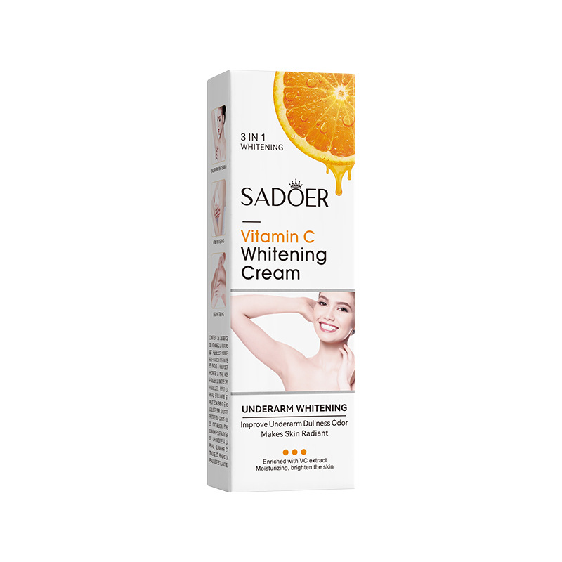 English VC armpit whitening cream SADOER vitamin C smooth skin body care cream cross-border foreign trade Wholesale