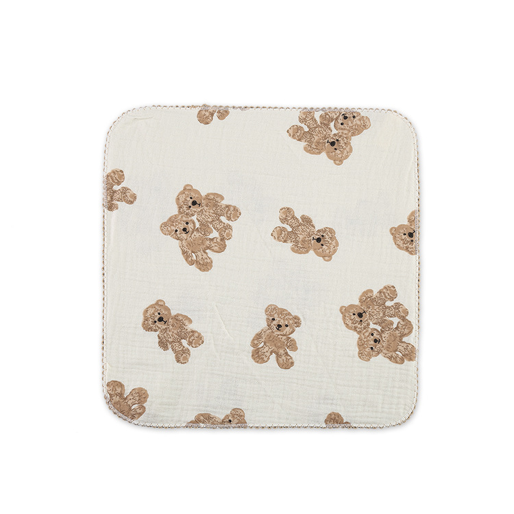 Class A pure cotton children's gauze towel handkerchief baby face towel square towel newborn burp towel baby saliva towel