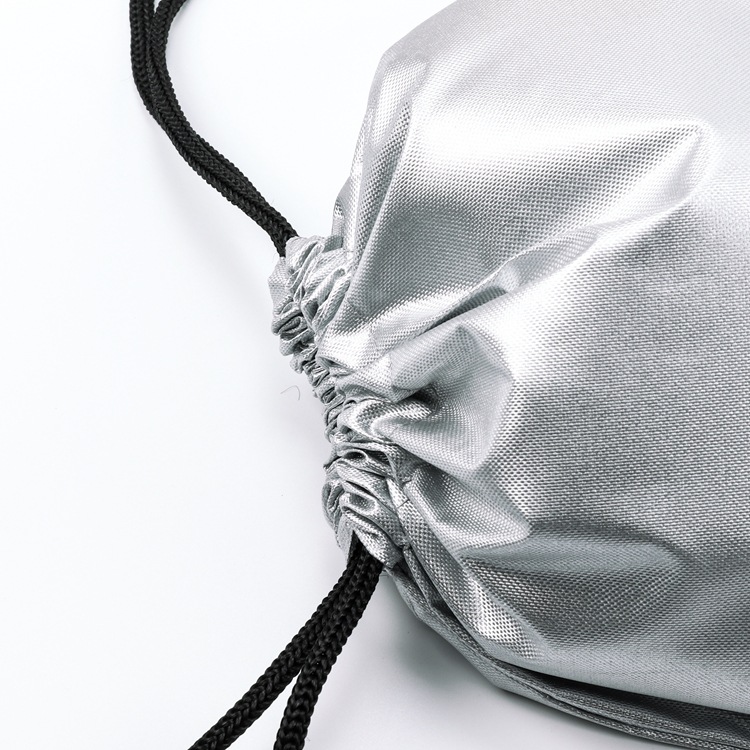 Фабрика Оптовая Серебряный Водонепроницаемый Мешок Полиэфира мешок drawstring рюкзак студент рюкзак drawstring мешок drawstring