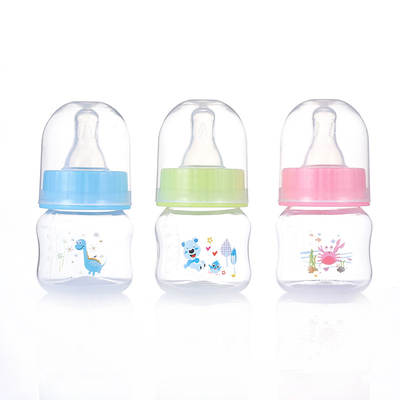 Factory direct supply newborn baby standard caliber 50ml bottle horizontal anti-fall PET bottle mother and baby supplies