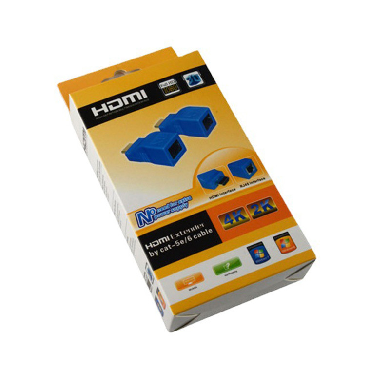 HDMI 30m extension hdmi to RJ45 single network cable cable 30m network transmission signal amplification extender