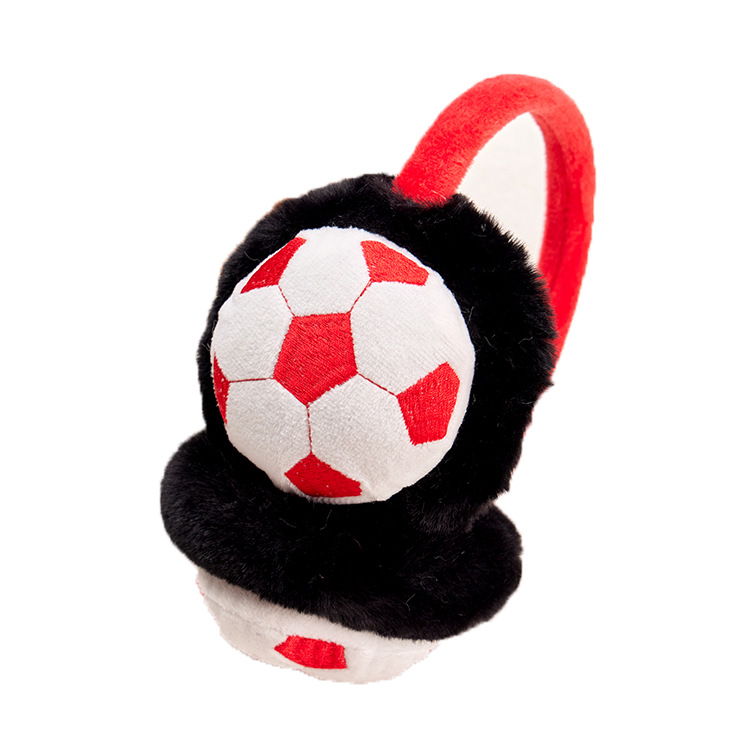 Warm earmuffs 2021 Winter new hot-selling cute football cold-proof antifreeze children plush earmuffs spot wholesale