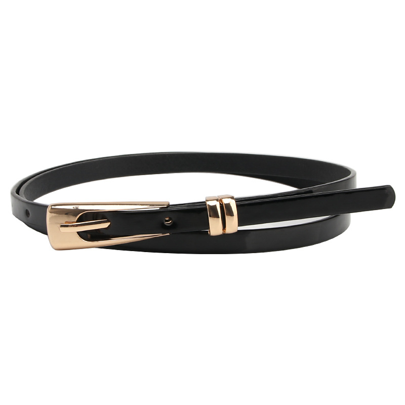 Factory wholesale ladies thin belt alloy buckle fashion Joker Korean coat dress decorative slim belt