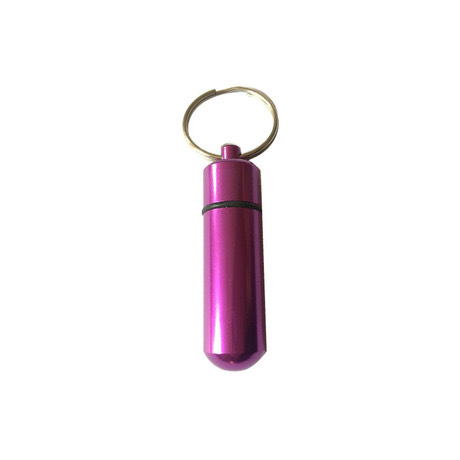 Spot aluminum alloy storage box waterproof sealed metal aluminum bottle convenient key chain storage pill jar
