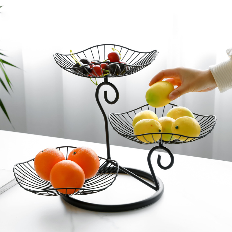 Nordic Ins Style Golden Iron Fruit Plate Dry Fruit Plate Simple Creative Living Room Home Coffee Table Ornaments