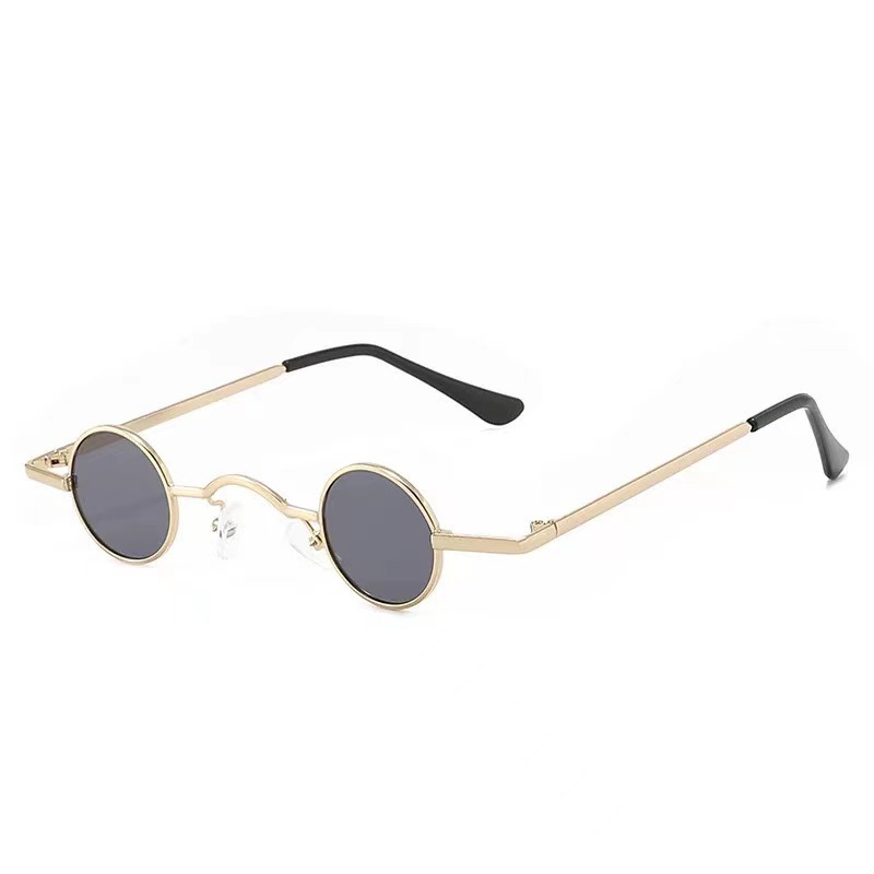 Children's Sunglasses Fashion Girl's Retro Small Round Frame Prince's Mirror Performance Style Sunglasses Men's Handsome Baby's Glasses