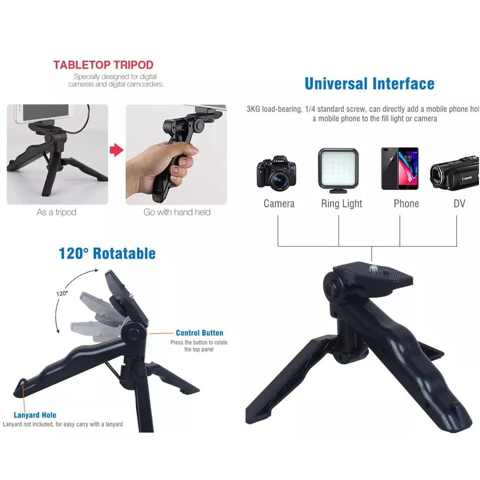 Manufacturer AY49 mobile phone multi-function fill light vlgo cross-border live broadcast beauty fill light with microphone clip in stock