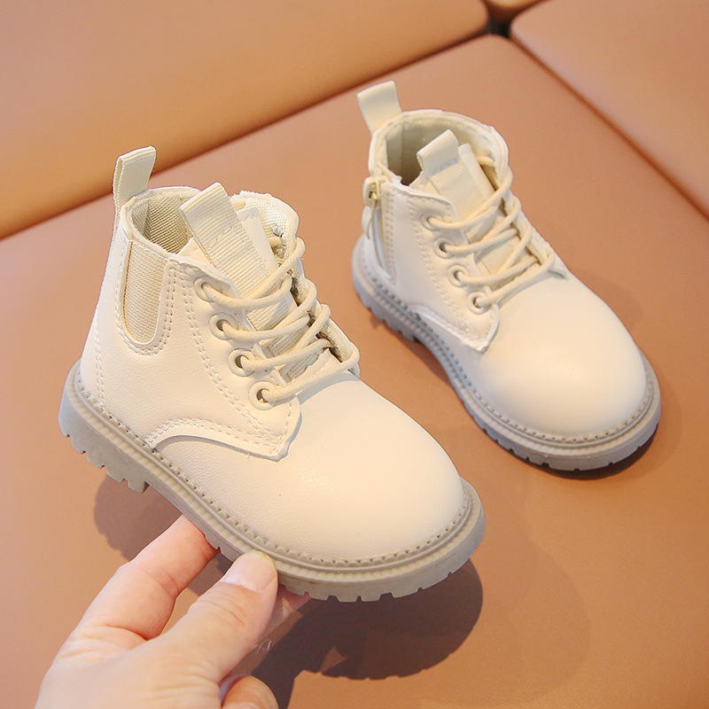 Autumn and winter New Korean version of Baby men's and women's fashion Martin boots baby non-slip breathable foreign trade 0-3 years old a generation of 1