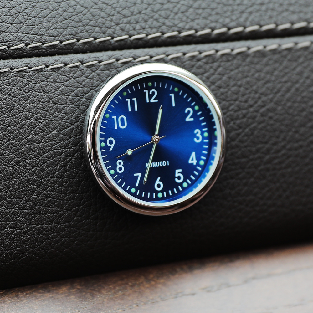 Spot car watch any one-button start diameter 4cm electronic quartz clock creative car meter