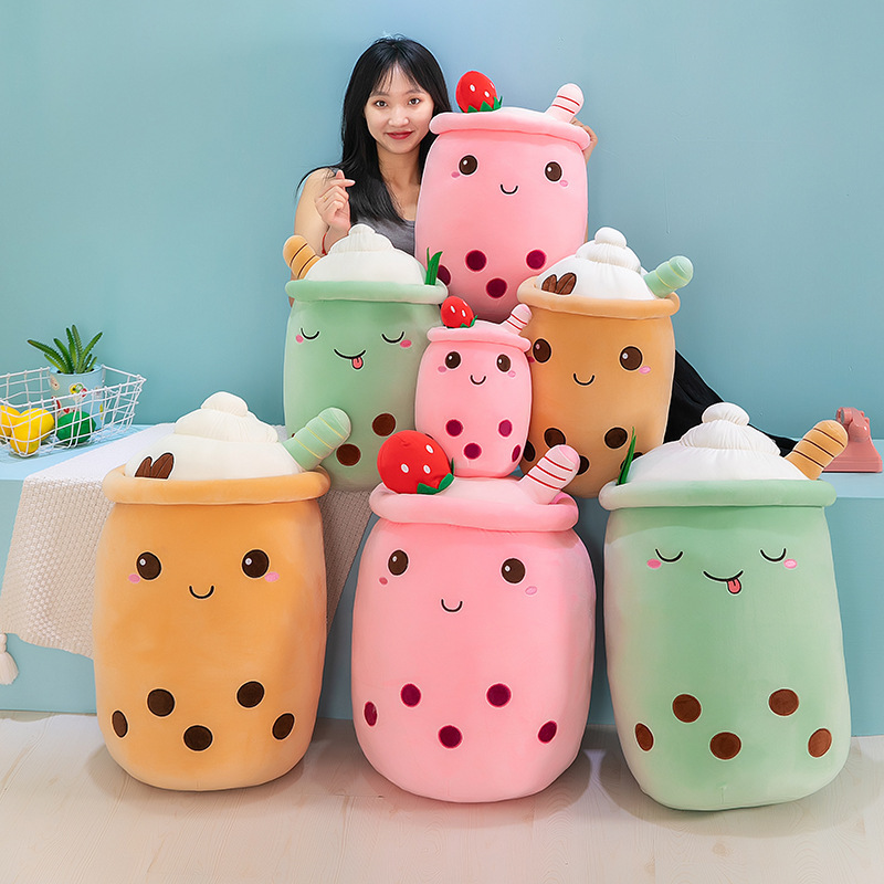 新型外国貿易ミルクティーカップ抱き枕ぬいぐるみかわいいアイスクリームミルクティーカップ枕人形ぬいぐるみ|undefined