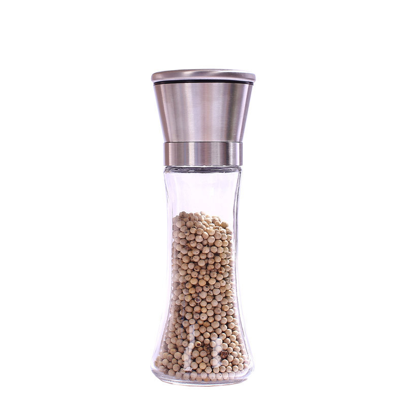 Manual glass black pepper grinder creative kitchen supplies pepper grinder black pepper seasoning seasoning bottle