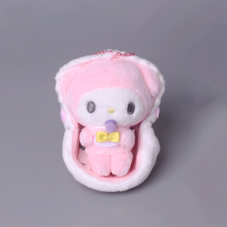 Cartoon Cute Kroomie Melody Gui Dog Ugly Fish Hanton Pacifier Baby Cradle Plush Doll Hanging Ornaments