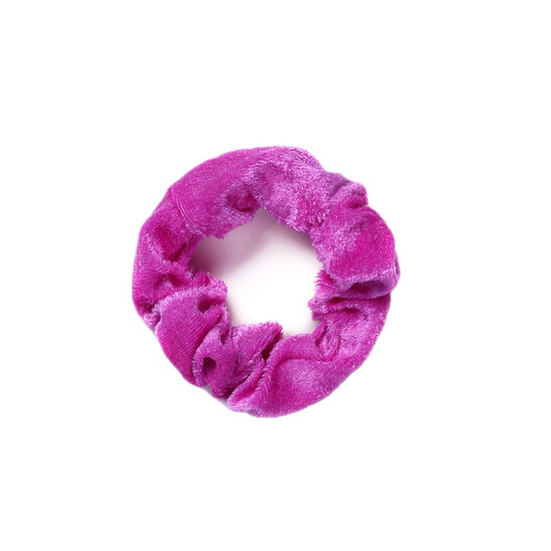 Cross-border Light Luxury Velvet Women's Hair Ring Velvet Large Intestine Hair Ring Amazon 60 Color Hair Rope Hair Accessories Europe and America Wholesale