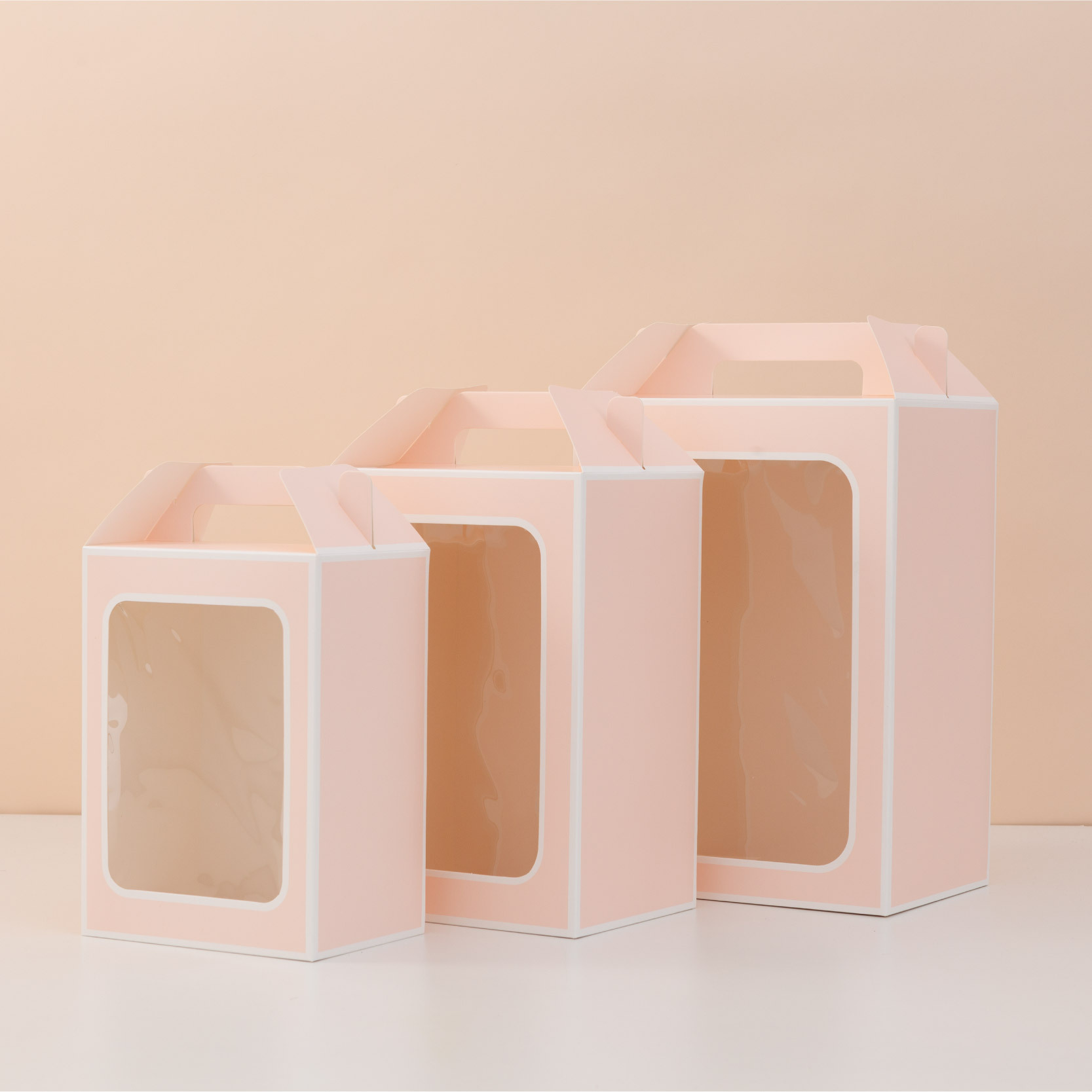 Teachers' Day Window Accompanying Gift Paper Bag Gift Box Gift Box Handbag Thickened Doll Products Gift Box Gift Bag