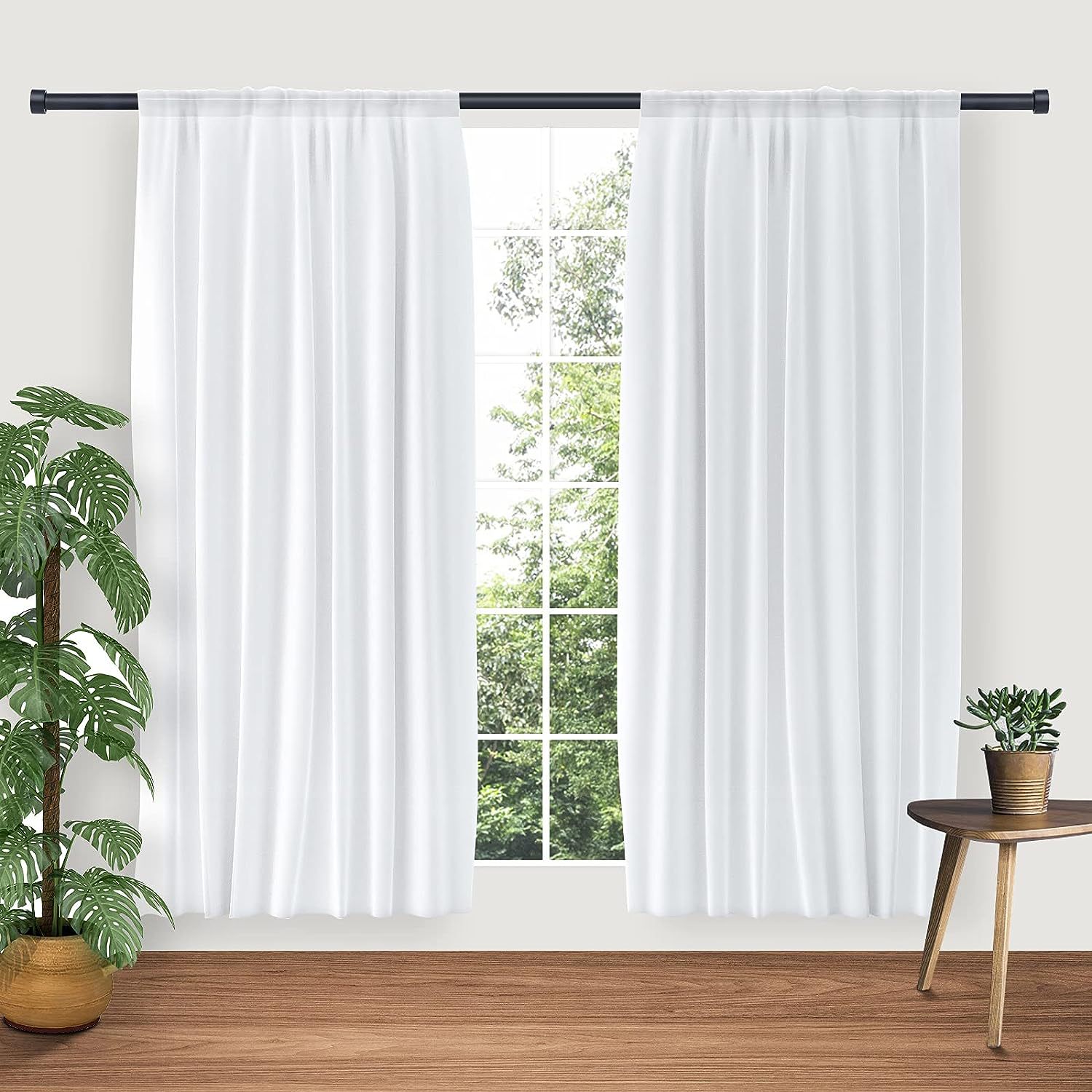 Cross-border factory direct foreign trade TEMU Amazon export independent packaging threaded docking telescopic metal curtain rod