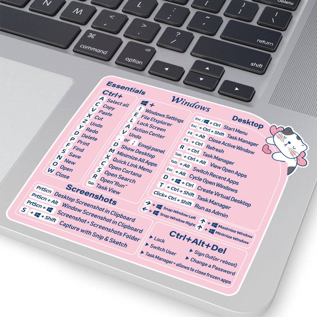 Amazon cross-border supply source applies Mac/Windows/PS reference keyboard guide shortcut sticker