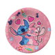 Pink stitch birthday party supplies disposable tableware paper plate paper cup tissue girl birthday party decoration