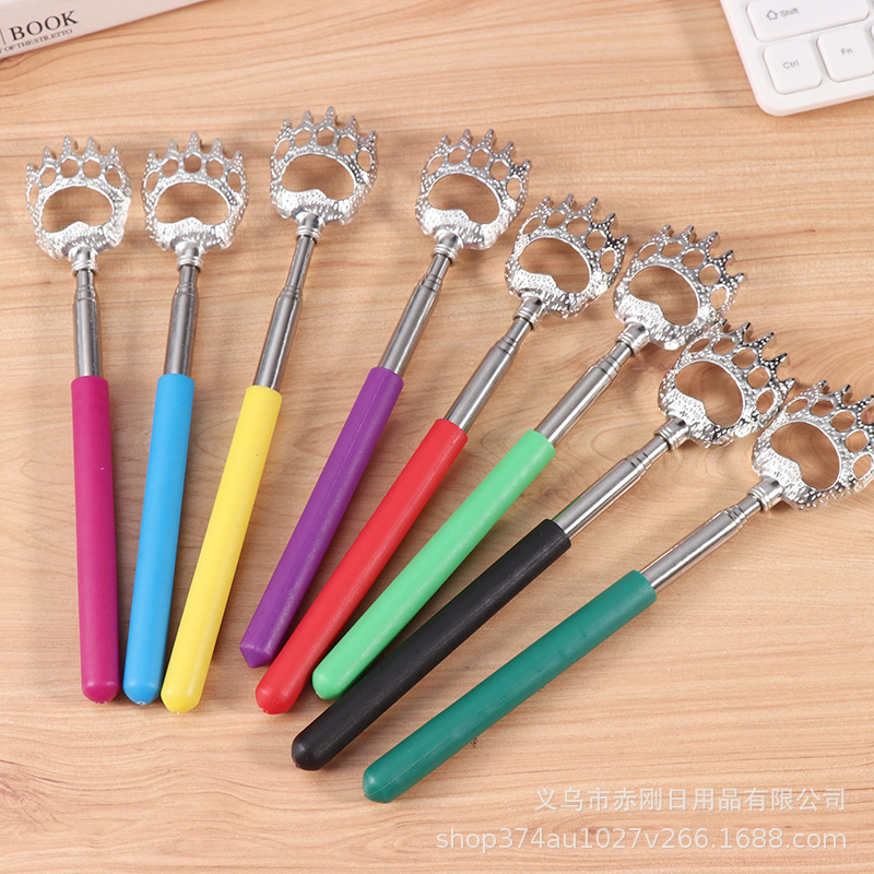 New Bear Claw does not ask for help four-section telescopic stainless steel tickle old man Le filial son tickle rake back scratcher