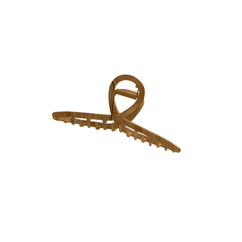 Wooden Japanese Style Grab Clip French Retro Simple Niche Design Sense Large Hairpin 2021 New Fashion Women's Hair Accessories