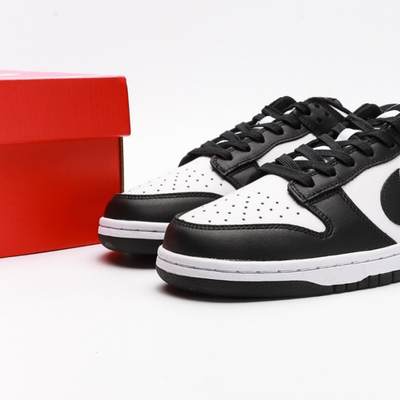 Putian shoes SB DUNK black and white panda last original cardboard development version buckle basketball series low-top leisure sports