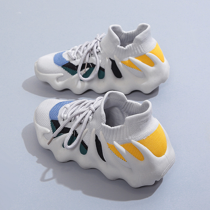 Women's Shoes 2023 Spring New Fly-woven Breathable Soft-soled Sports Casual Sock Shoes Odor-proof Coconut Shoes Octopus Shoes