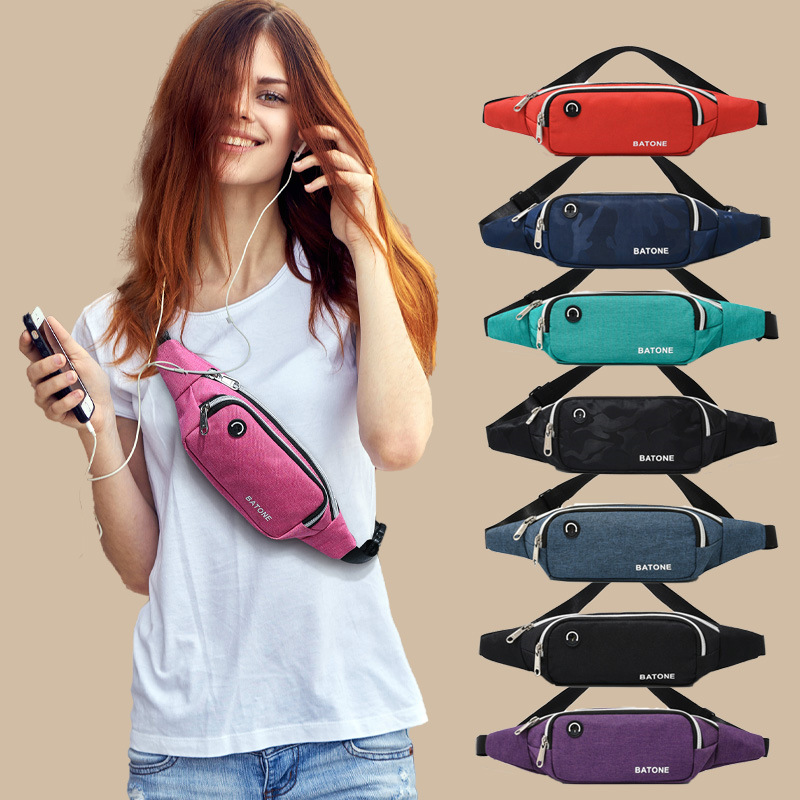 Close-fitting waist bag men's sports running mobile phone belt bag chest bag women's trendy small lightweight waterproof wear-resistant