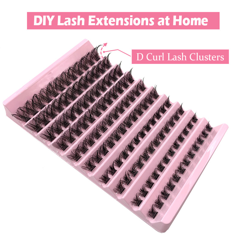 Cross-border DIY self-grafting eyelash segmentation large capacity natural thick European and American Amazon new false eyelashes wholesale