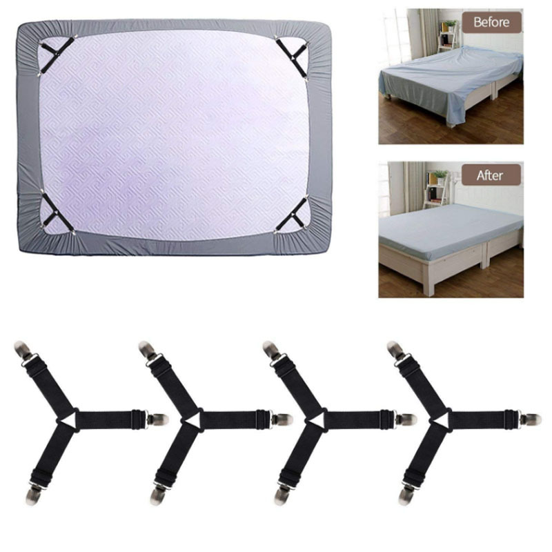 Factory Direct Adjustable Bed Sheet Holder Triangle Bed Sheet Holder Sofa Cover Bed Sheet Holder Metal Fixing Clip