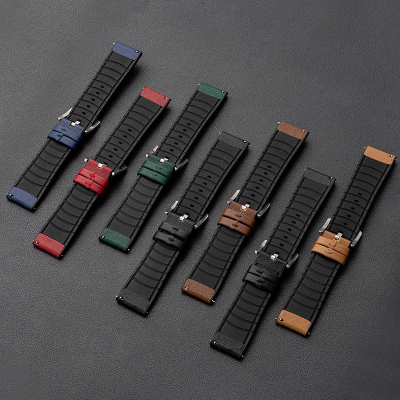 For Apple Watch Strap Hermes Silicone Foil Watch8/7 Strap Huawei Samsung 22mm Strap