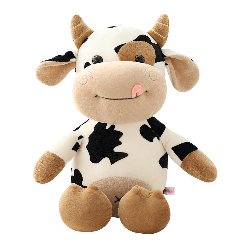 Cute Cow Doll Calf Plush Toy Zodiac Cow Doll Ragdoll New Year Gift Girl Birthday Gift