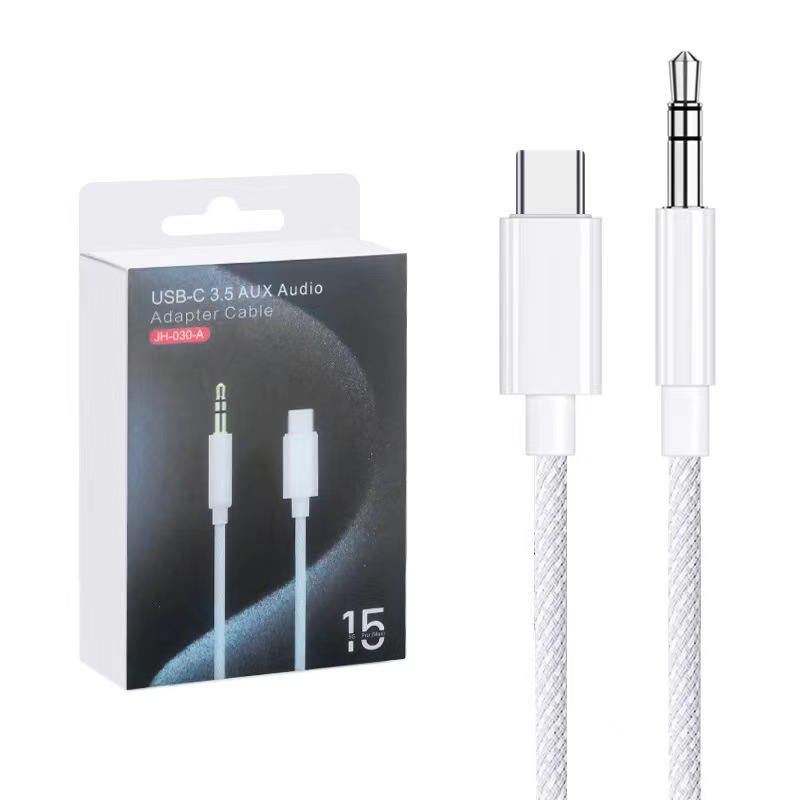 For Letv Apple 15 macaron AUX car audio cable adapter type-c to 3.5mm audio cable
