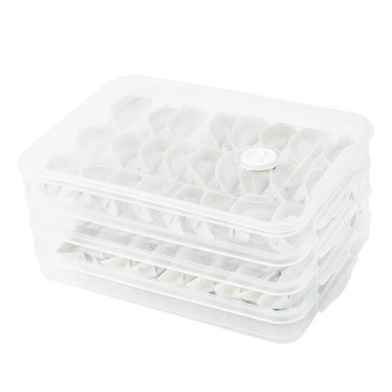Multifunctional Dumpling Box Dumpling Quick-frozen Dumpling Chaos Box Refrigerator Fresh-keeping Box Household Egg Dumpling Storage Box