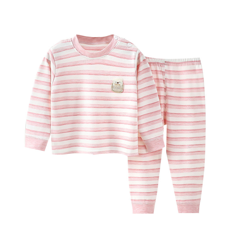 Children's Colorful Cotton Autumn Clothes and Trousers Set Boys and Girls Underwear Autumn and Winter Underwear Set for Boys and Girls