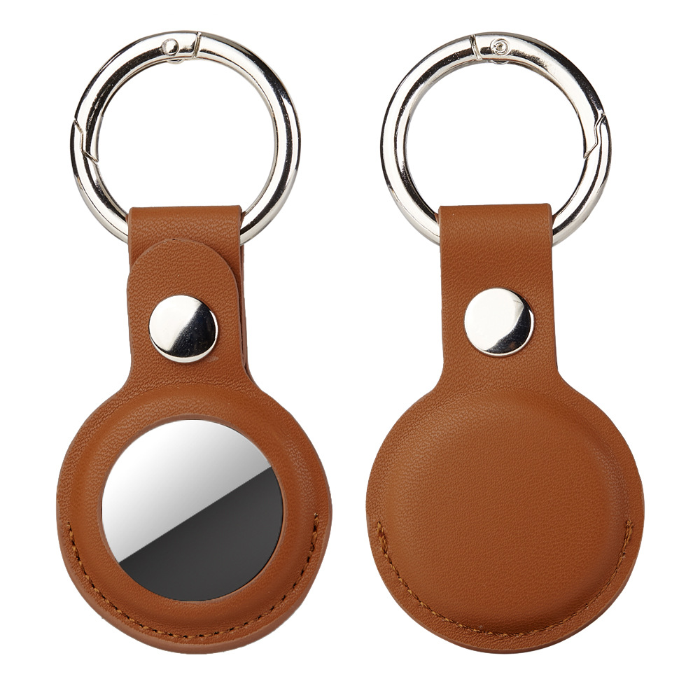 Factory direct for Apple AirTag Keychain Leather Case airtags Anti-lost Leather PU Protective Case