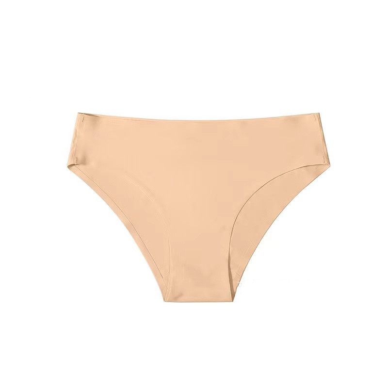 In stock one-piece seamless sexy Brazilian pants women's low waist half sheath underwear women's sexy briefs women pantie