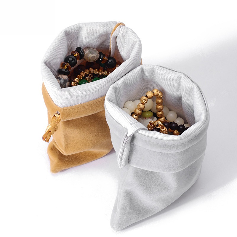 High-grade small flannel bag jewelry jewelry storage bag jewelry packaging bag mobile power jewelry bag